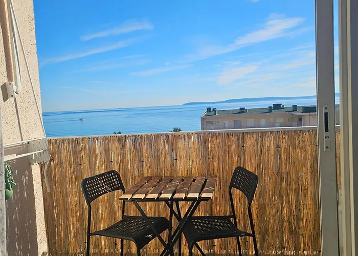 Studio 2 Personnes Vue Mer Climatise Linge Maison